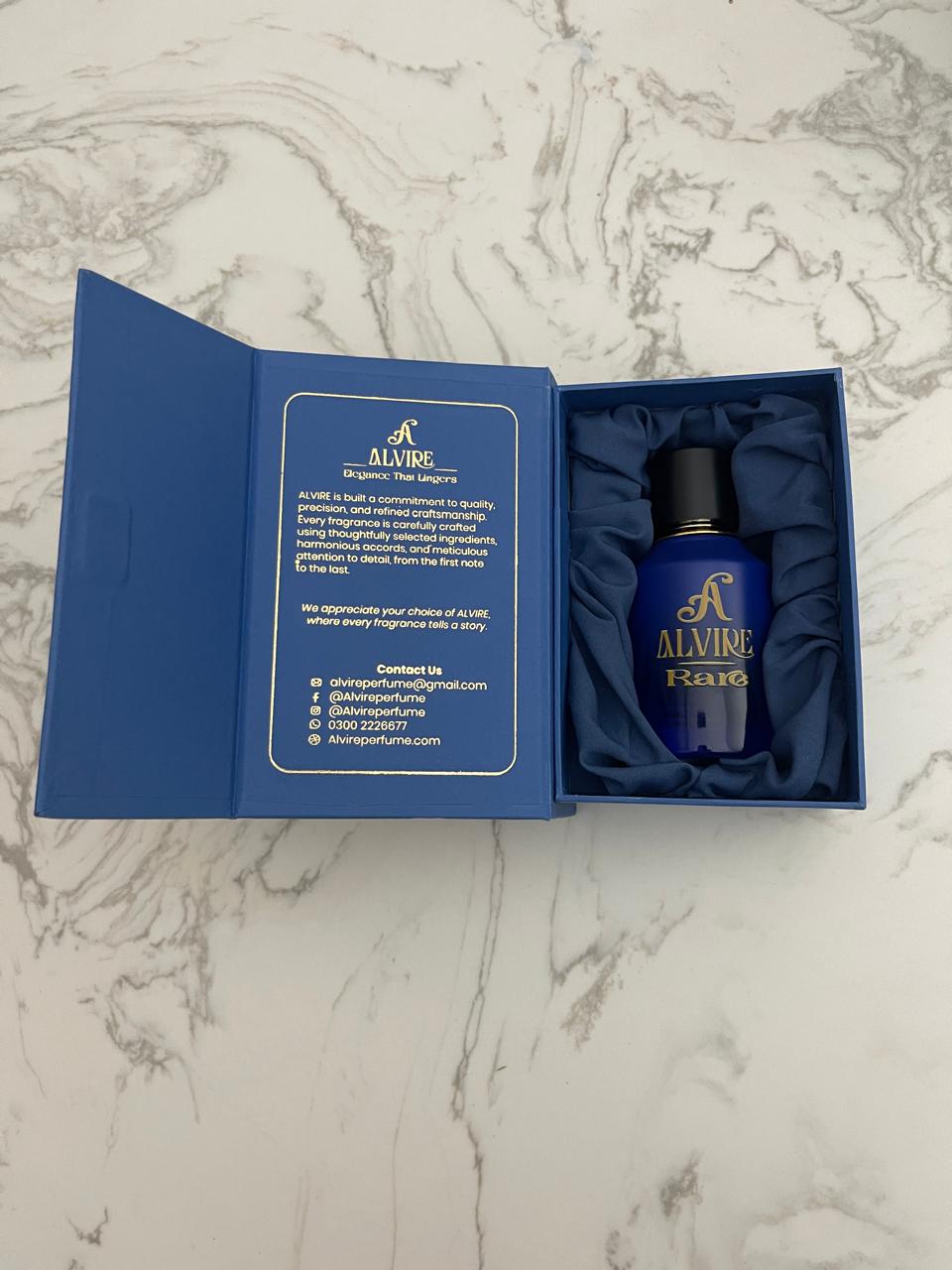 ALVIRE Rare inside its open blue gift case with satin lining