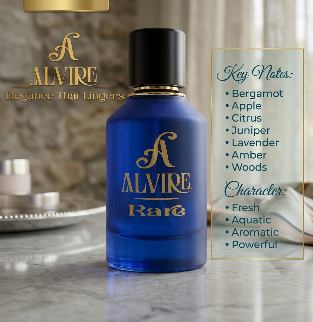 ALVIRE Rare perfume with key notes and character card